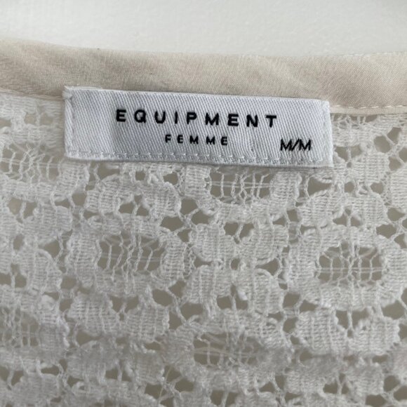 Ivory Lace French Equipment Shirt - Picture 3 of 4